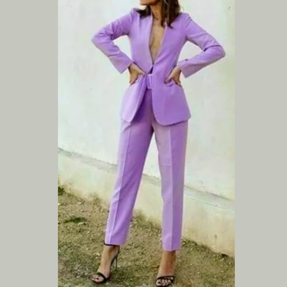 Zara Pants - Zara Lilac Two-Piece Suit